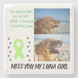 2 Foto für Haustiere Tribut mit Sensibilisierungsk Steinuntersetzer