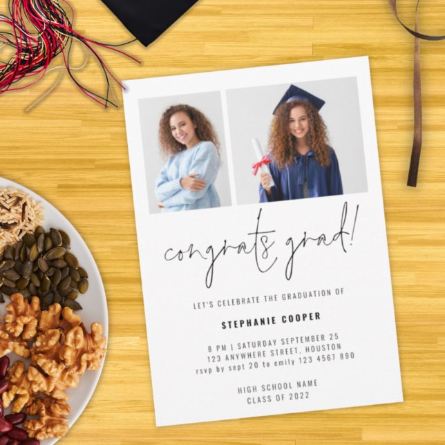 2 Foto Glückwunsch Grad 2022 Abitur Party Einladung (Von Creator hochgeladen)