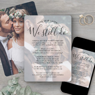 2 Foto-Jubiläumsempfang Wir machen immer noch Hoch Einladung