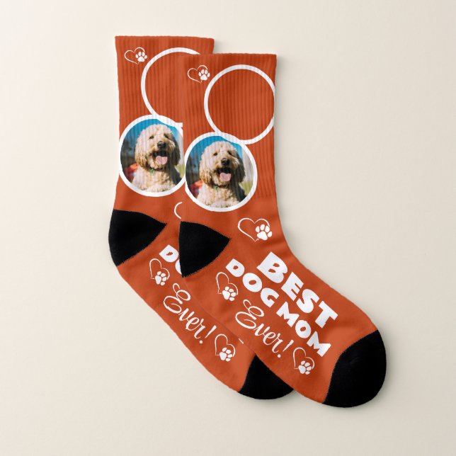 2-Foto-Mama Beste Dog-Socken Socken (Paar)