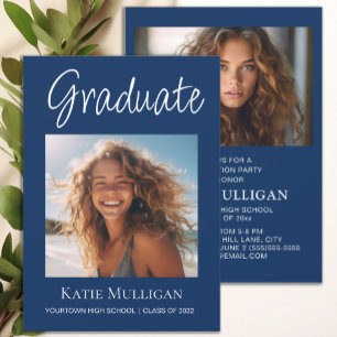 2 Foto Navy Blue Graduation Party