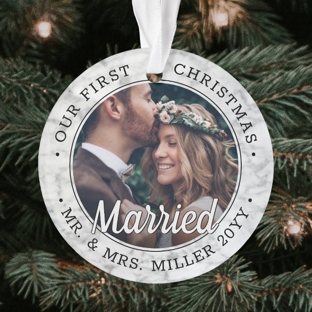 2 Foto Newlyweds 1. Weihnachten Verheiratete Imita Ornament (Von Creator hochgeladen)
