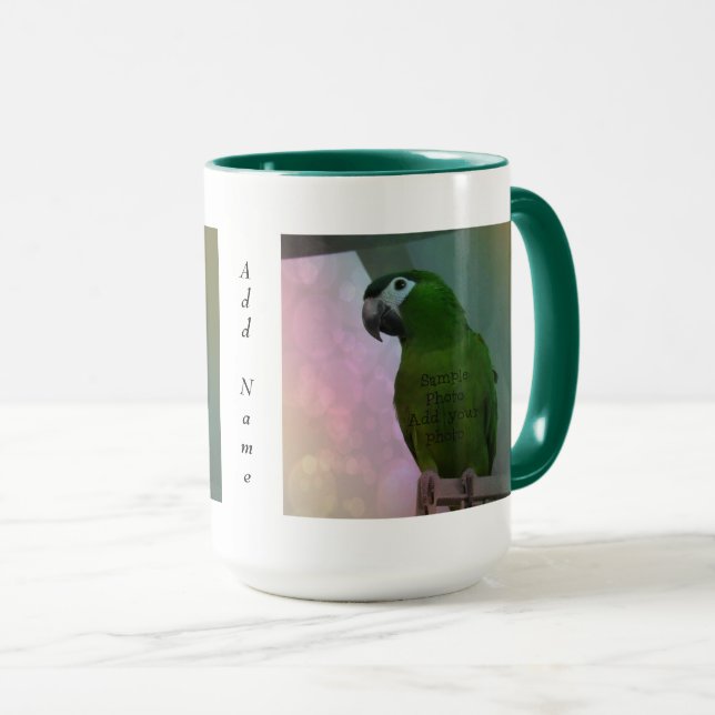 2 Foto Personalisiert Große Tasse (VorderseiteRechts)
