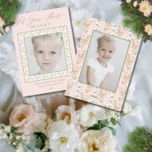 2 Foto Pink Floral Cottage Core Weihnachten