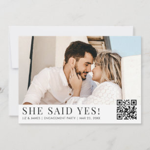 2 Foto QR Code Moderne Einsatzpartei Einladung