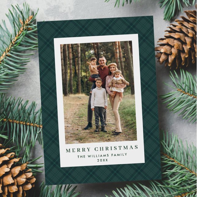 2 Foto Retro Weihnachten Kariert Tartan Gruß (Von Creator hochgeladen)