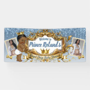 2 Foto Royal African Prince Blue Glitzer Trop Banner
