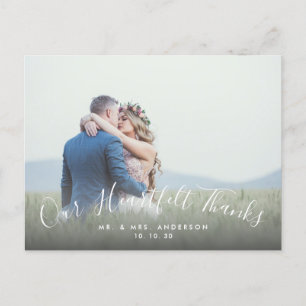 2 Foto Script Herzlichen Dank für die Hochzeit Vie Postkarte