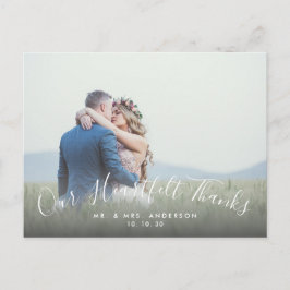 2 Foto Script Herzlichen Dank für die Hochzeit Vie Postkarte