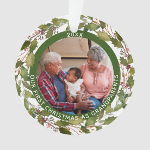 2-Foto Unser 1. Weihnachtsfest als Großeltern Kra Ornament