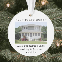 2 Foto Unsere erste Zuhause Moderne Minimale Hausw Ornament