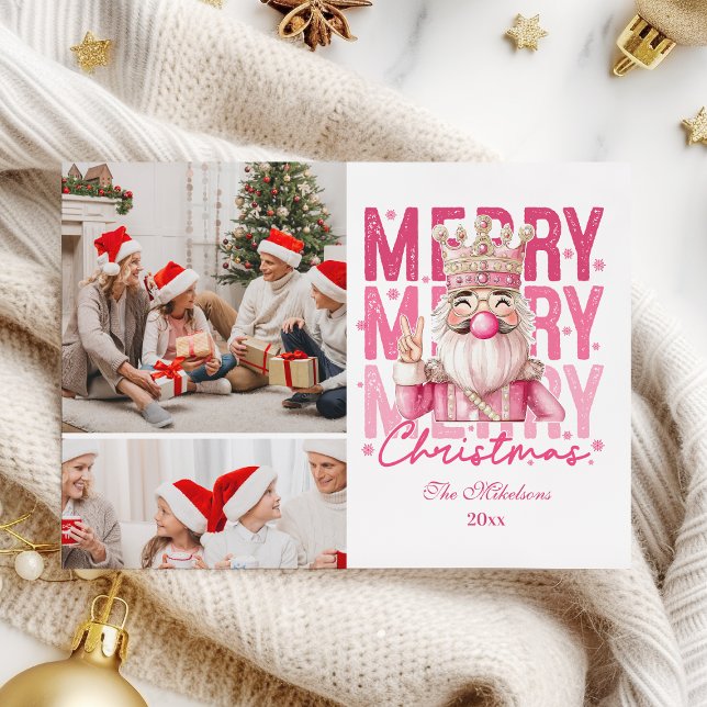 2 Foto Vintage Rosa Nussknacker Weihnachten  (Von Creator hochgeladen)