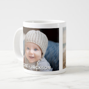2 Foto Vorlage Modern Minimal mit benutzerdefinier Jumbo-Tasse