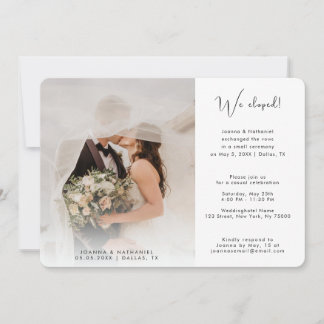 2 Foto Wir haben gerade verheiratet Ankündigung Ei