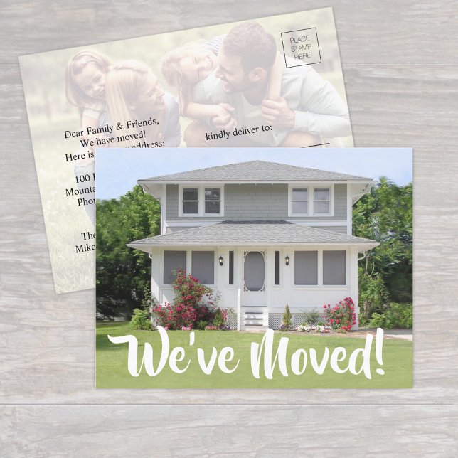 2 Foto Wir haben Skript verändert neue Adresse Ankündigungspostkarte (Von Creator hochgeladen)