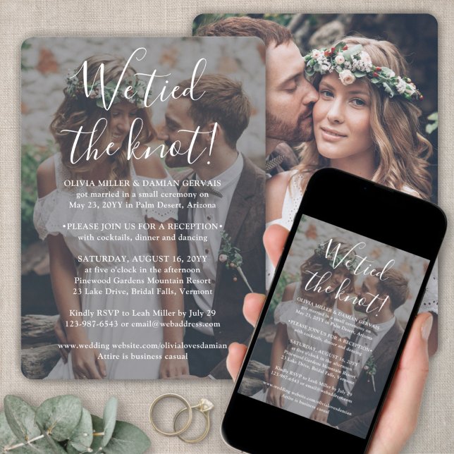 2 Foto Wir tippten die KNOT-Hochzeitsempfehlung We Einladung (Von Creator hochgeladen)