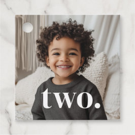 2. Foto zum Geburtstag - zwei Geschenkanhänger