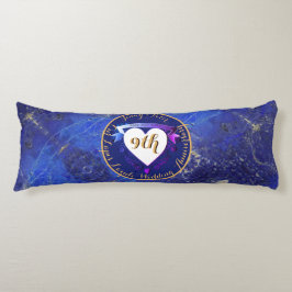 2 Fotos 9. Hochzeitstag Lapis Lazuli Seitenschläferkissen