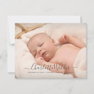 2-Fotos-Ankündigung für Baby Birth