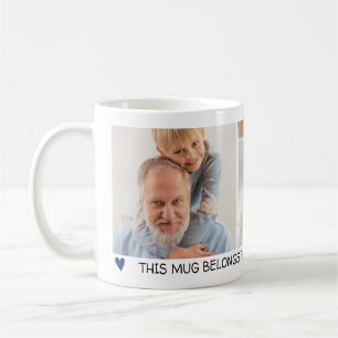 2 Fotos Blue Hearts Best Opa Ever Kaffeetasse