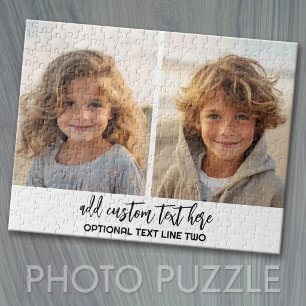 2 Fotos hinzufügen - Einfache Collage Puzzle