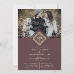 2 Fotos Hochzeitstipps Ornamentik Elegant Einladung