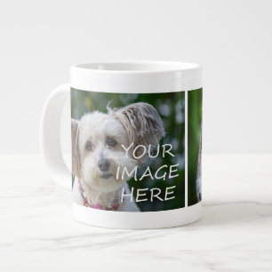 2 Fotos machen Ihr eigenes neues Tier Katze Hund F Jumbo-Tasse