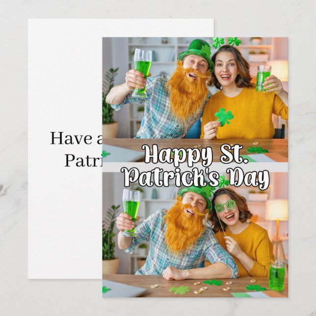 2-Fotos Maßgeschneiderte moderne Vorlage St. Paddy (Vorne/Hinten)