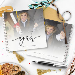 2 Fotos Overlay Wünsche für Grad Gästebuch Notizbuch