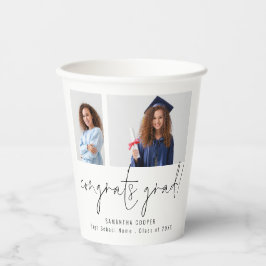 2 Fotos Script Glückwunsch Grand Danke Pappbecher