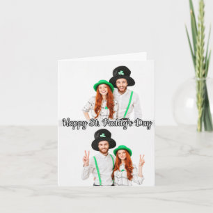 2-Fotos St Patrick's Day Kleeblatt Irish Celtic Feiertagskarte
