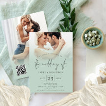 2 Fotos überlagern Skript QR-Codesatz Hochzeit