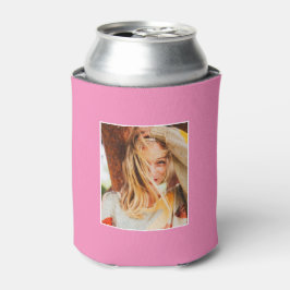 2 Fotovorlage Doppelseitig Hot Pink Dosenkühler