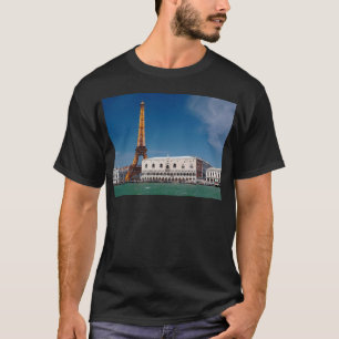 2 für 1 Venedig und Paris - Gemischte Welt T-Shirt