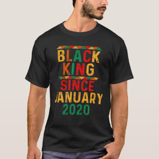 2. Geburtstag 2 Jahre Schwarzer König seit Januar T-Shirt
