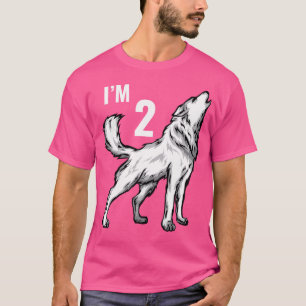 2. Geburtstag 2 Jahre Wolf Cub Howling Wolf Pack W T-Shirt