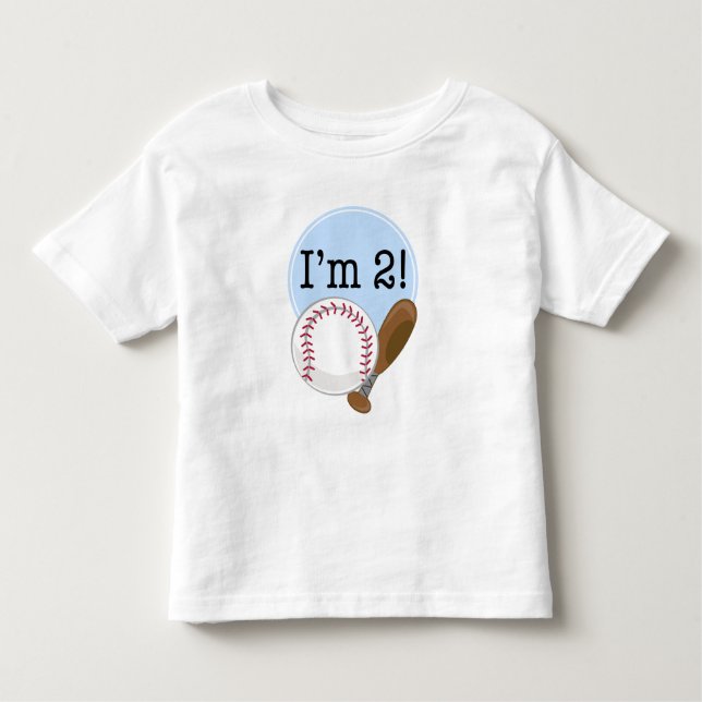 2. Geburtstag Baseball Kinder Kleinkind T-shirt (Vorderseite)
