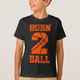 2. Geburtstag Basketball Jersey T-Shirt Zwei 2 Jah