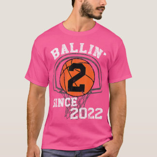 2. Geburtstag Basketball Thema Dekorationen Junge  T-Shirt