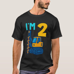 2. Geburtstag Bohrinsel LKW-Spielzeug Lustiger Lie T-Shirt