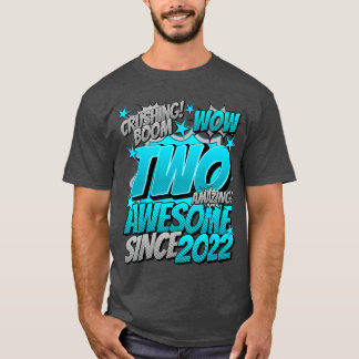 2. Geburtstag Comic-Stil Toll seit 2022 2 Jahre T-Shirt