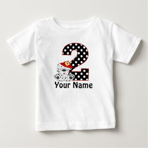 2. Geburtstag Dalmatiner Personalisiert T Shirt