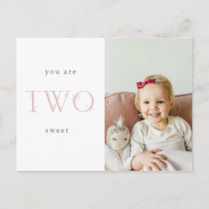 2. Geburtstag danke Post Karte