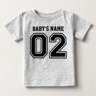 2. Geburtstag (der Name des kundengerechten Babys) Baby T-shirt