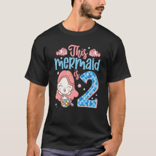 2. Geburtstag Diese Meerjungfrau ist ein 2-jährige T-Shirt