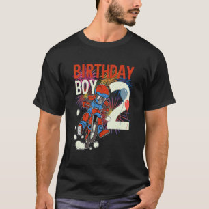 2. Geburtstag Dirt Bike Boy Party Offroad Bike 2 T-Shirt
