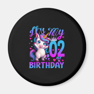 2. Geburtstag Einhorn Es ist mein 2. Geburtstag Ta Magnet