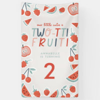 2. Geburtstag Früchte Rot Sommer Kinder Party
