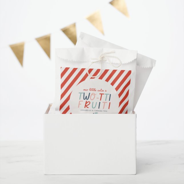 2. Geburtstag Früchte Rot Sommer Kinder Party Geschenktütchen (Party)