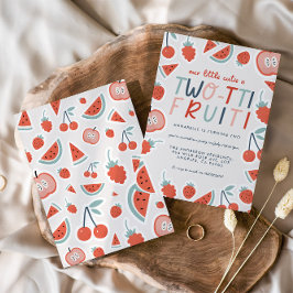 2. Geburtstag Früchte Rot Sommer Kinder Party inv Einladung